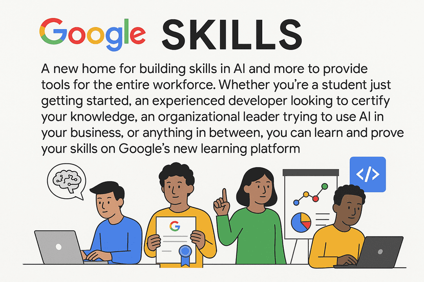 ทักษะ Google: แพลตฟอร์มการเรียนรู้ AI เพื่อความก้าวหน้าในอาชีพ
