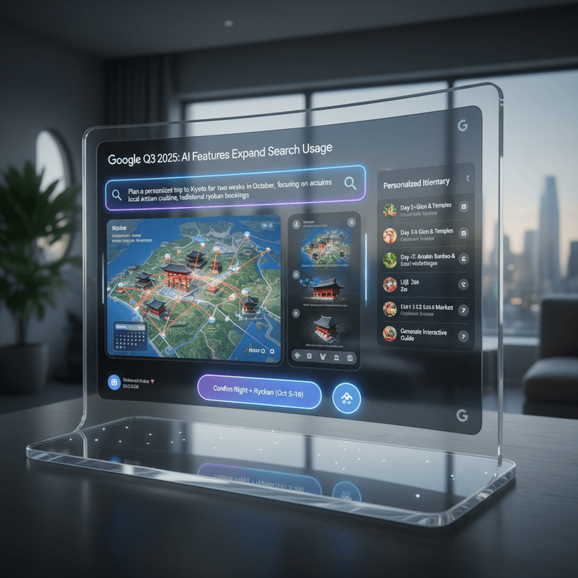 Google Q3 2025: AI Features Expand Search Usage